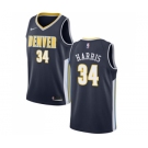 Men's Nike Denver Nuggets #34 Devin Harris Authentic Navy Blue Road NBA Jersey - Icon Edition