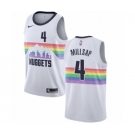 Men's Nike Denver Nuggets #4 Paul Millsap Authentic White NBA Jersey - City Edition