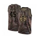 Men's Nike Denver Nuggets #45 Thomas Welsh Swingman Camo Realtree Collection NBA Jersey