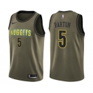 Men's Nike Denver Nuggets #5 Will Barton Swingman Green Salute to Service NBA Jersey