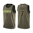 Men's Nike Denver Nuggets #7 Trey Lyles Swingman Green Salute to Service NBA Jersey