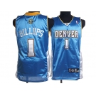 nba denver nuggets #1 billups baby blue