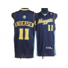 nba denver nuggets #11 andersen dark blue