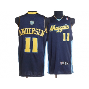 nba denver nuggets #11 andersen dark blue