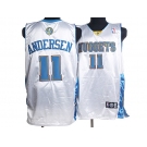 nba denver nuggets #11 andersen white