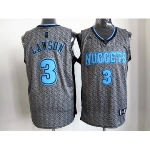 nba denver nuggets #3 lawson grey[static fashion swingman]