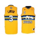 nba denver nuggets #3 lverson yellow[revolution 30 swingman]