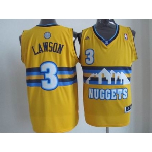 nba denver nuggets #3 lverson yellow[revolution 30 swingman]