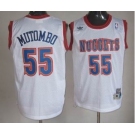 nba denver nuggets #55 mutombo white