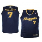 nba denver nuggets #7 chauncey billups dk,blue