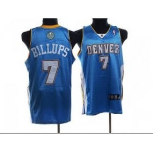 nba denver nuggets #7 chauncey billups it,blue