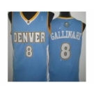 nba denver nuggets #8 gallinari lt.blue