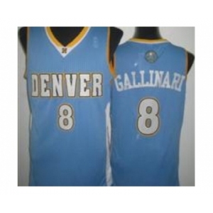 nba denver nuggets #8 gallinari lt.blue