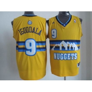 nba denver nuggets #9 andre iguodala yellow[revolution 30 swingman]