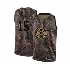 Women's Nike Denver Nuggets #15 Nikola Jokic Swingman Camo Realtree Collection NBA Jersey