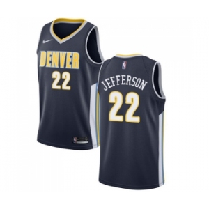 Women's Nike Denver Nuggets #22 Richard Jefferson Swingman Navy Blue Road NBA Jersey - Icon Edition