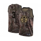 Women's Nike Denver Nuggets #3 Allen Iverson Swingman Camo Realtree Collection NBA Jersey