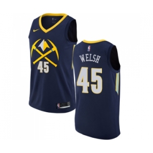 Women's Nike Denver Nuggets #45 Thomas Welsh Swingman Navy Blue NBA Jersey - City Edition