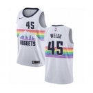 Women's Nike Denver Nuggets #45 Thomas Welsh Swingman White NBA Jersey - City Edition