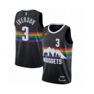 Youth Denver Nuggets #3 Allen Iverson Swingman Black Basketball Jersey - 2019-20 City Edition