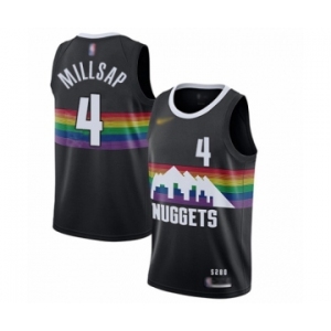 Youth Denver Nuggets #4 Paul Millsap Swingman Black Basketball Jersey - 2019-20 City Edition