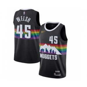 Youth Denver Nuggets #45 Thomas Welsh Swingman Black Basketball Jersey - 2019-20 City Edition