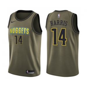 Youth Nike Denver Nuggets #14 Gary Harris Swingman Green Salute to Service NBA Jersey