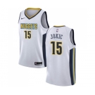 Youth Nike Denver Nuggets #15 Nikola Jokic Swingman White NBA Jersey - Association Edition