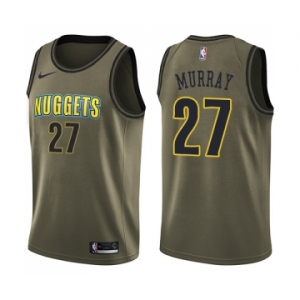 Youth Nike Denver Nuggets #27 Jamal Murray Swingman Green Salute to Service NBA Jersey