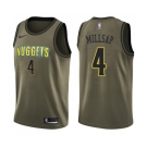 Youth Nike Denver Nuggets #4 Paul Millsap Swingman Green Salute to Service NBA Jersey