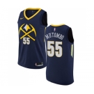 Youth Nike Denver Nuggets #55 Dikembe Mutombo Swingman Navy Blue NBA Jersey - City Edition