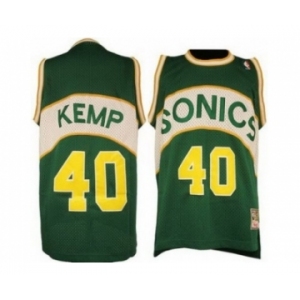 nba jerseys seattle supersonics #40 kemp green[soul swingman]