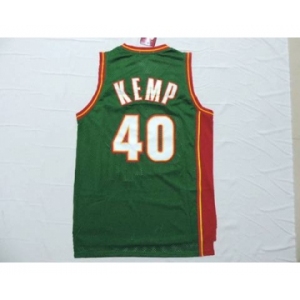 nba jerseys seattle supersonics #40 kemp green[throwback swingman][2015 new]