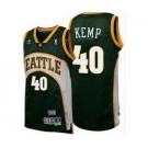 nba jerseys seattle supersonics #40 kemp green[throwback swingman]