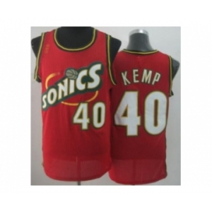 nba jerseys seattle supersonics #40 kemp red[revolution 30 throwback]