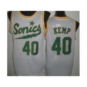 nba jerseys seattle supersonics #40 kemp white