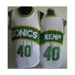 nba jerseys seattle supersonics #40 kemp white[soul swingman]