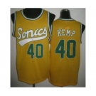 nba jerseys seattle supersonics #40 kemp yellow