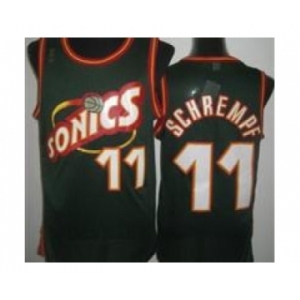 nba seattle supersonics #11 schrempf green[revolution 30 throwback]