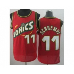 nba seattle supersonics #11 schrempf red[revolution 30 throwback]