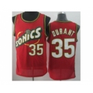 nba seattle supersonics #35 durant red