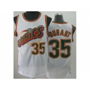 nba seattle supersonics #35 durant white-1