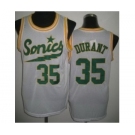 nba seattle supersonics #35 durant white