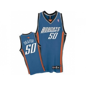 nba charlotte bobcats #50 emeka okafor blue swingman Alternate