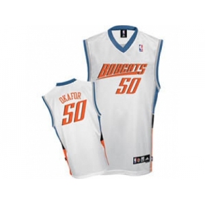 nba charlotte bobcats #50 emeka okafor swingman white