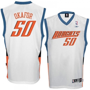 nba charlotte bobcats #50 emeka okafor white