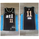 Hawks #11 Trae Young Black Nike 2023-24 City Edition Swingman Jersey