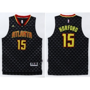 Men Atlanta Hawks #15 Al Horford Black Swingman Stitched NBA Jersey