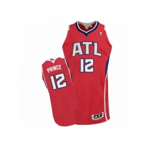 Men's Adidas Atlanta Hawks #12 Taurean Prince Authentic Red Alternate NBA Jersey