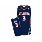 Men's Adidas Atlanta Hawks #3 Jarrett Jack Swingman Navy Blue Road NBA Jersey